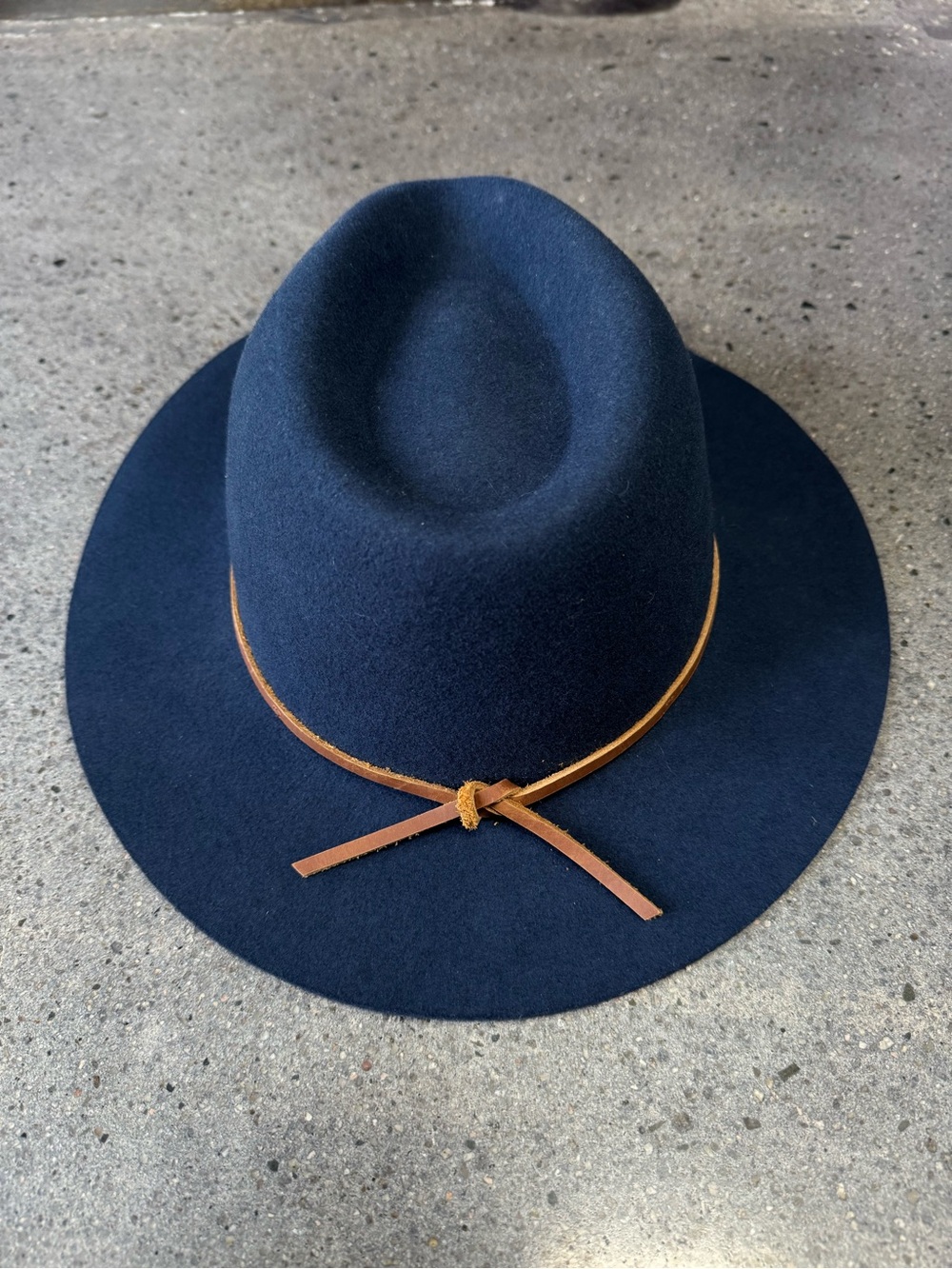 Brixton Wesley Fedora in Navy
